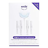Smile Direct Club bright on Premium Teeth Whitening Kit - LED Accelerator Light and 4 Whitening Pens