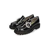 Women's Platform Lace-Up Shoes Chunky Sole Loafers