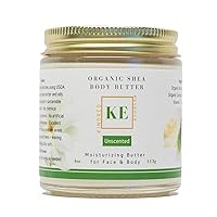 Kindred Essence Natural Organic Skin Softening Shea Body Butter, 4 oz (Unscented)