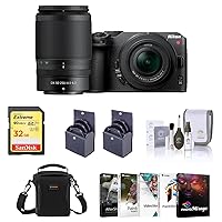 Nikon Z 30 Mirrorless Camera with 16-50mm & 50-250mm Lens, Bundle with Corel PC Photo & Video Editing Software Suite, 32GB SD Memory Card, Bag, 62mm and 46mm UV, CPL and ND Filters