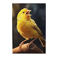 Canary Bird Wooden Jigsaw Puzzle 1000 Piece Surprise for Family Home Decor Art Puzzle,Unique Birthday Present Suitable for Teenagers and Adults for Kid,29.5 X 19.6 Inch