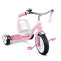 Big Pink Classic Tricycle, Toddler Trike, Tricycle for Toddlers Age 2-5, Toddler Bike, Large