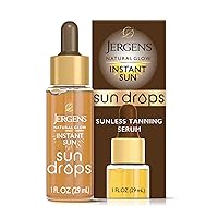 Jergens Natural Glow Instant Sun Drops, Sunless Tanning for Face and Body, Instant Sun Bronzing Drops, 1 Fl Oz