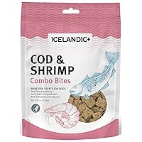 Icelandic+ Cod & Shrimp Combo Bites Dog Treat 3.0-oz Bag