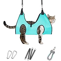 Cat Grooming Hammock - Upgrade Dog Grooming Harness for Nail Trimming (XS 15lb), Dog Sling for Nail Clipping, Dog Hanging Holder Hanger for Cutting Nail with Nail Clippers
