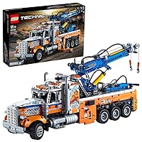 LEGO 42128 Technic Heavy-Duty Tow Truck with Crane Toy for Boys & Girls with Mechanical Functions, Model Building Set, Engineering for Kids Series
