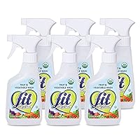 Produce Wash, 12 Oz Spray, Fruit and Vegetable Wash & Pesticide/Wax Remover (Pack of 6)