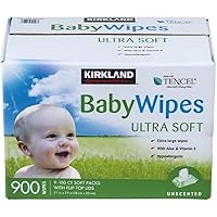 Kirkland Signature Unscented UltraSoft Bay Wipes - 900 WipesF