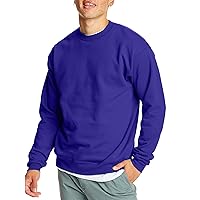 Men's Ecosmart Fleece Sweatshirt, Cotton-blend Pullover, Crewneck Sweatshirt for Men, 1 Or 2 Pack Available