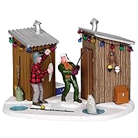 Lemax Inc Carole Towne Porcelain Friendly Competition Ice Fishing Holiday Display Figure