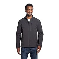 Weatherproof Midweight Soft Shell Jackets for Men - Men’s Water Resistant Windbreaker with Stand Collar (S-3XL)