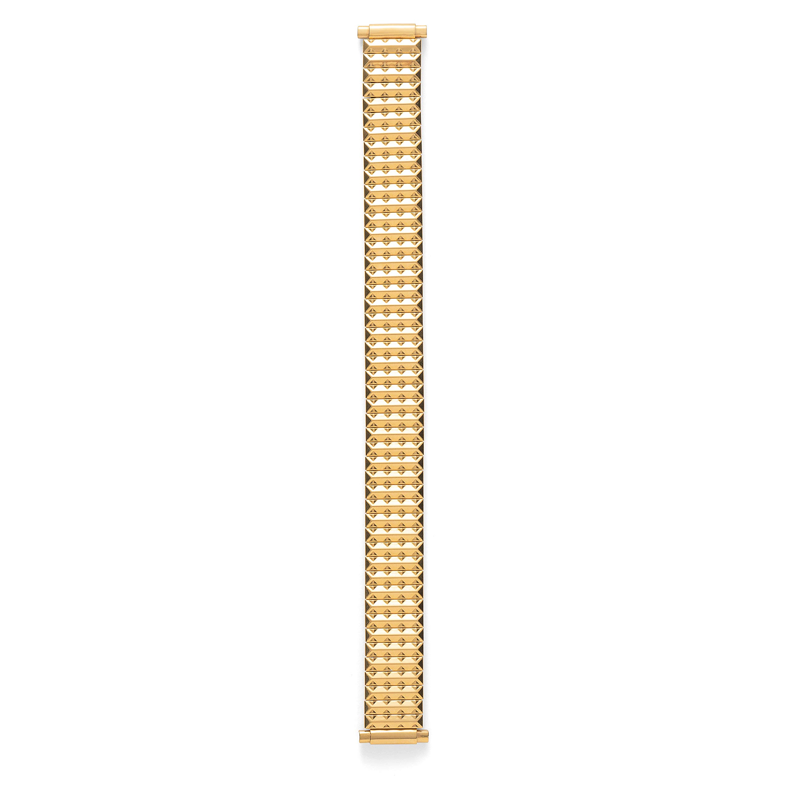 Speidel Ladies Twist-O-Flex Expansion Replacement Watch Band Gold Tone Straight End 10-14mm Extra Long