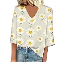 Sexy Tops for Women Amazon Warehouse Sale Clearance Funny Shirts Womens Work Outfit Sunflower Elbow Sleeve Green Blouses Open Back Business Casual Clothing Pink Blouse Woman Teacher (O，XXXL)