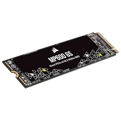  Corsair MP600 GS 2TB PCIe Gen4 x4 NVMe M.2 SSD – High-Density  TLC NAND – M.2 2280 – DirectStorage Compatible - Up to 4,800MB/sec – Great  for PCIe 4.0 Notebooks - Black : Electronics