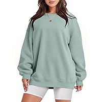 ANRABESS Women Oversized Sweatshirts Hoodies Fleece Crewneck Pullover Sweaters Casual Fall Fashion Outfits Clothes 2024