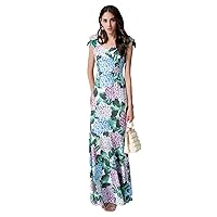 Women's Summer Slip Mermaid Dress 2017 Cherry Print Maxi Dress