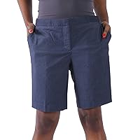 Women's Golf Shorts, 9“ Stretch Casual Elegant Bermuda Shorts with Pockets Knee Length Hiking Shorts