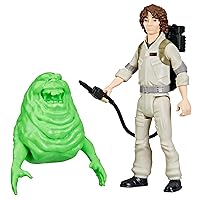 Ghostbusters Fright Features Trevor Spengler Action Figure with Ecto-Stretch Tech Slimer Ghost Toy Accessory, Toys for Kids Ages 4+