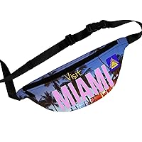 Fanny Pack With Miami Beach design.