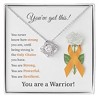 You Are Strong, You are Powerful, You Are Resilient, Inspirational Jewelry Survivor Necklaces, Cancer Gifts for Friends, Mom, Daughter, Patients - Meaningful Caring Message, You Are A Warrior, Cancer Survivor Gift, Get Well Soon, Comfort Jewelry for Cancer Patients.
