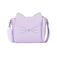 Small Crossbody Purses for Teen Girls,Cute Cat Girl Purse with Pendant PU Leather Shoulder Bags and Cross Body Handbags