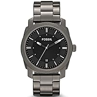 FOSSIL Machine Men's Quartz Watch with Stainless Steel or Leather Strap