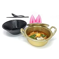 Korean Traditional Instant Ramen Small Hot Pot Set, 6.3