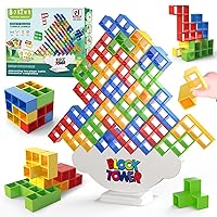 Block Tower Game Balance Stacking Blocks, Block Tower Balancing Stacking Board Games Building Blocks Puzzle Toy, Family Games, Parties, Travel, Birthday Party Toys for Children and Adults