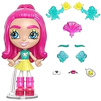 Mattel Lotta Looks Doll with 10+ Plug and Play Pieces, 100+ Looks in a Fun Rain or Shine Weather Theme