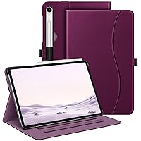 Fintie Case for Samsung Galaxy Tab S9 FE 5G 10.9 Inch/Galaxy Tab S9 11 Inch 2023, Multi-Angle Viewing Protective Cover with Pocket, Auto Sleep/Wake, Purple