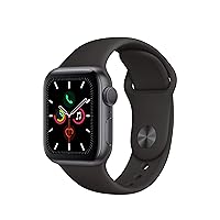 Apple Watch Series 5 (GPS, 40mm) - Space Gray Aluminum Case with Black Sport Band