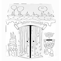Easy Playhouse Birthday - Kids Art & Craft for Indoor & Outdoor Fun, Color, Draw, Doodle – Decorate & Personalize The Cardboard Fort, 32