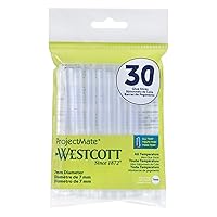 Westcott 16837 Premium All-Temperature Mini Glue Sticks for Hot Glue Gun, 30 Pack