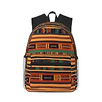 African Weaving Unisex Backpack Double Shoulder Daypack,Lightweight Bag Casual Bag Travel Rucksack