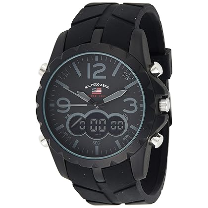 U.S. Polo Assn. Sport Men's US9287 Watch with Black Rubber Band