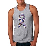 Wild Bobby Autism Awareness Big Ribbon Symbol Autism Awareness Men's T-Shirt