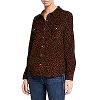 Sanctuary Clothing Womens Urban Leopard Button Up Shirt