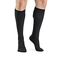 SIGVARIS Men’s DYNAVEN Closed Toe Calf-High Socks 30-40mmHg - Black - Medium Long