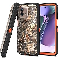 CoverON Rugged Designed for Motorola Moto G Stylus 5G (2023) Case, Heavy Duty Constuction Military Grade A [Etched Grip] Protective Hybrid Rigid Armor Skin Cover Phone Case - Camo