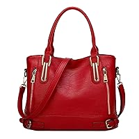 Handbags and Purses for Women, Top Handle Satchel Crossbody Purse with Adjustable Strap, PU Shoulder Bags for Women