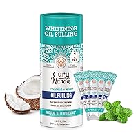 Oil Pulling Travel Sachets (Mickey D) - 100% Pure Blend of Coconut & 7 Essential Oils with Vitamins - Supports Oral Health - 7 Pack