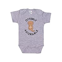 Baby Otter Onesie/Otterly Adorable/Newborn Otter Outfit/Super Soft Bodysuit/Sublimated Design