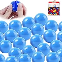Bingo Balls, 50Pcs 1.6inch Hollow PP Lottery Balls, Smooth Vibrant Raffle Balls, Round Lottery Balls for Lottery Ball Machine Party(Blue)