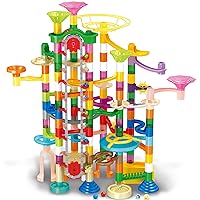 Dollox Marble Run for Kids Ages 4-8, 236 Pcs Marble Run Premium Set Construction Building Blocks Toys with Electric Track, Marble Track Ramp Marble Maze STEM Educational Toy Gifts for Boys and Girls