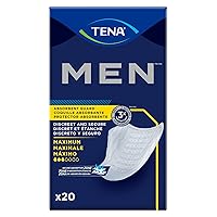 TENA 50600 Men Leakage Protection Bladder Control Pad, Moderate, Pack of 20