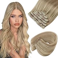 Bundle 2packs Sunny Clip in Hair entensions Blonde (120g 18inch 7pcs) Ve Sunny Clip in Hair Extensions(120g 18inch 7pcs)
