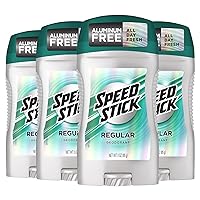 Speed Stick Deodorant for Men, Regular 3 Ounce, Pack Of 4