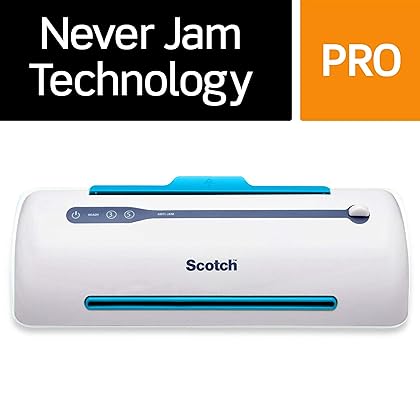 Scotch Brand PRO Thermal Laminator, Never Jam Technology Automatically Prevents Misfed Items, 2 Roller System, 9 inch (TL906), 4