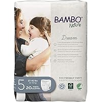 Bambo Nature Premium Training Pants - French/English Packaging, Size 5, 20 Count
