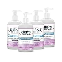 Kirk's Odor-Neutralizing Clean Hand Soap Castile Liquid Soap Pump Bottle | Moisturizing & Hydrating Kitchen Hand Wash | Rosemary & Sage Scent | 12 Fl Oz. Bottle | 4-Pack